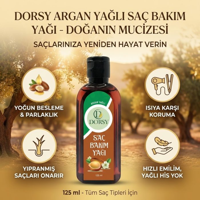 DORSY Argan Saç Bakım Yağı 125 ml - Görsel 9