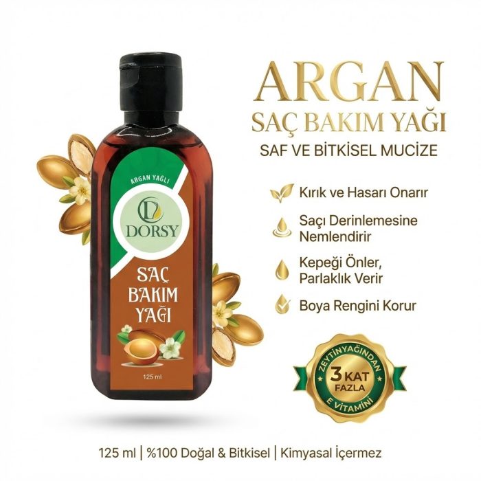 DORSY Argan Saç Bakım Yağı 125 ml - Görsel 8