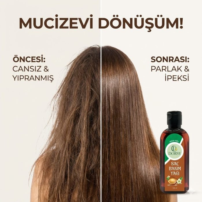 DORSY Argan Saç Bakım Yağı 125 ml - Görsel 6