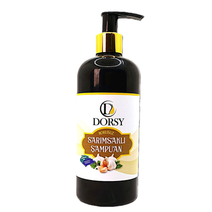 DORSY Doğal TUZSUZ KOKUSUZ Sarımsaklı Şampuan 400 ml