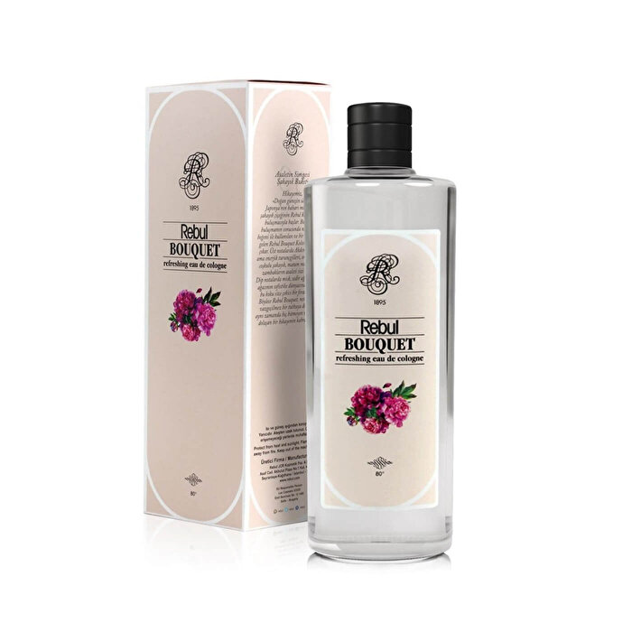256983a2aa9460a2a6505843ca4bc646ca4f25b760db5f95ba1f555182008c5c REBUL Bouquet Kolonya Cam Şişe 250 ml - Görsel 3