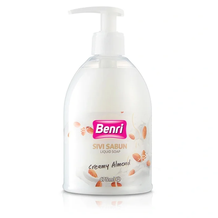 10734850_01 BENRİ Badem Sütlü Sıvı Sabun 475 ml - Görsel 1