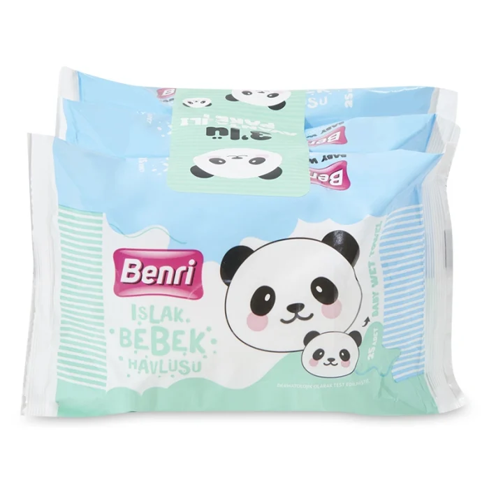 25x3 benri BENRİ Islak Mendil 3x25'li - Görsel 1