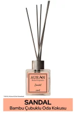 AURAN Sandal Ağacı Çubuklu Oda Kokusu Bambu Kokusu Kare Şişe Sandal 100 ml