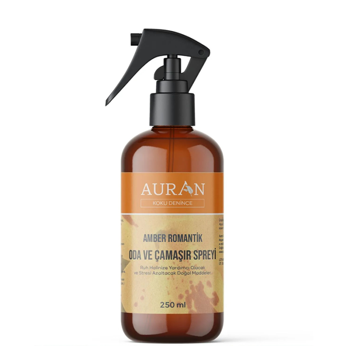 asas AURAN Amber Romantik Parfümlü Oda Ve Çamaşır Spreyi Ortam Ve Kumaş Kokusu Spray 250 ml - Görsel 1