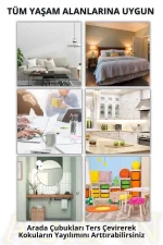 AURAN Black Vanilya Kare Bambu Çubuklu Oda Kokusu 100 ml - Görsel 3