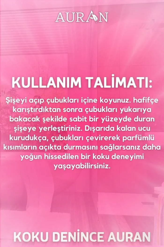 bpçbk5 AURAN Bebek Pudrası Kare Bambu Çubuklu Oda Kokusu 100 ml - Görsel 6