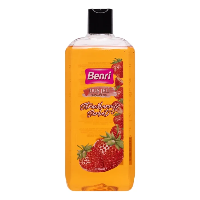 çilek 750 BENRİ Çilek Sorbe Duş Jeli 750 ml e - Görsel 1