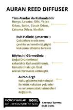 AURAN Mango Karpuz Kare Bambu Çubuklu Oda Kokusu 100 ml - Görsel 4