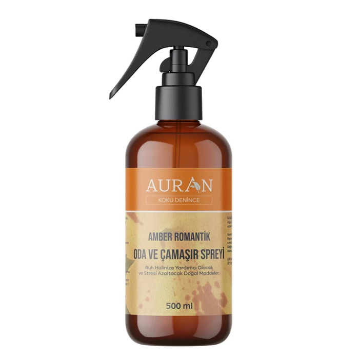 sa AURAN Amber Romantik Oda ve Çamaşır Spreyi Ortam ve Kumaş Kokusu 500 ml - Görsel 1