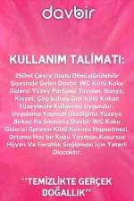 DAVBİR Bebek Pudrası Kokulu Wc Kötü Koku Giderici Ultra Kalıcı Yüzey Parfümü 250ml - Görsel 4