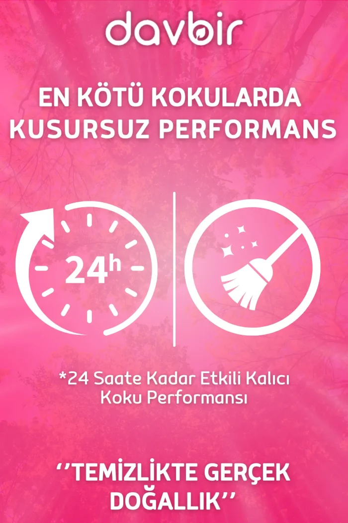 wcbbk5 DAVBİR Bebek Pudrası Kokulu Wc Kötü Koku Giderici Ultra Kalıcı Yüzey Parfümü 250ml - Görsel 3