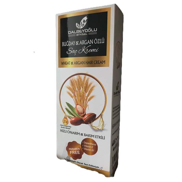 z DALBEYOĞLU BİTKİSEL Buğday ve Argan Özlü Hızlı Onarım ve Bakım Etkili Saç Bakım Kremi 500 ml - Görsel 1