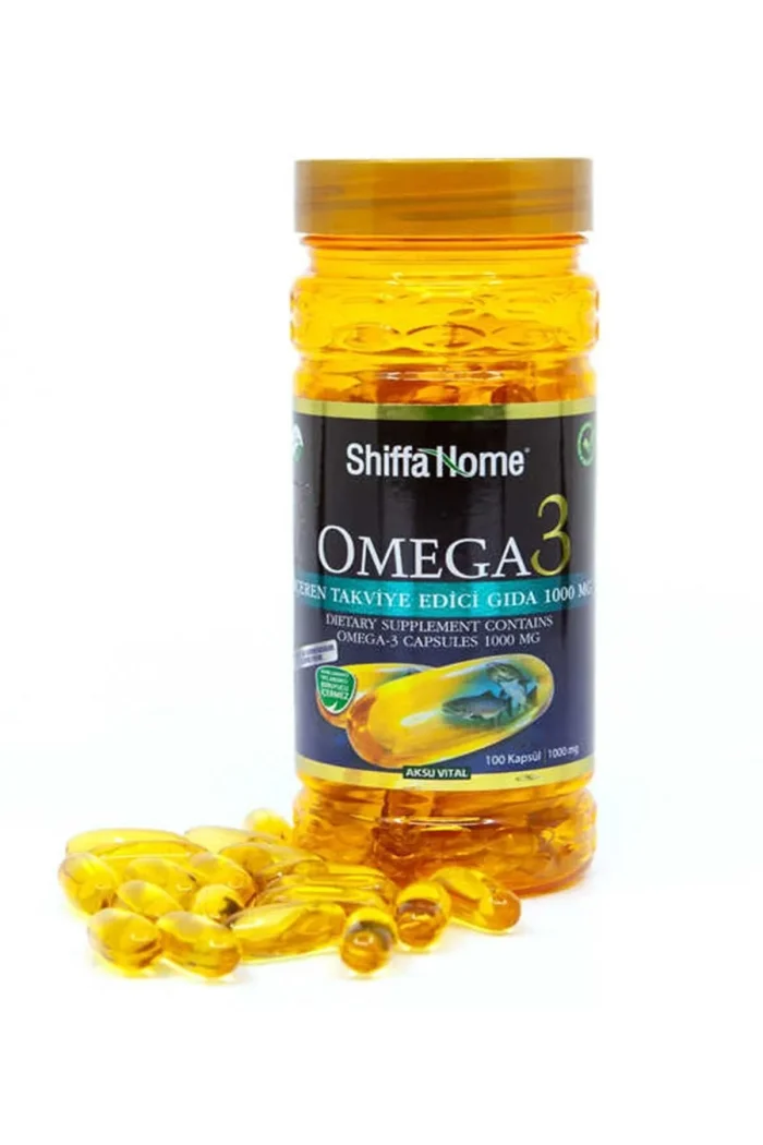 100 AKSU VİTAL Shiffa Home Omega 3 Balık Yağı 1000 mg X 100 Softjel Kapsül - Görsel 1