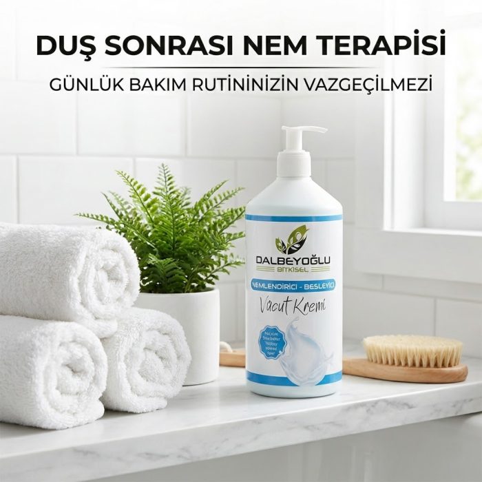 DALBEYOĞLU BİTKİSEL Nemlendirici Besleyici Kabin Boy Vücut Kremi 1000 ml - Görsel 3