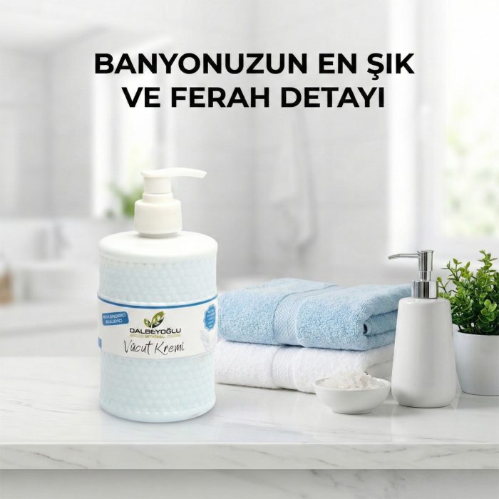 DALBEYOĞLU BİTKİSEL Nemlendirici ve Besleyici Kabin Boy Vücut Kremi 500 ml - Görsel 3