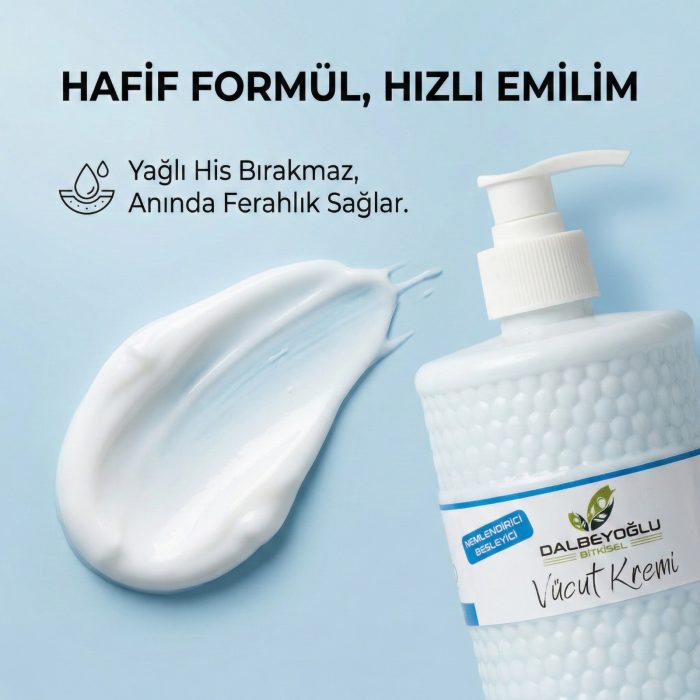 DALBEYOĞLU BİTKİSEL Nemlendirici ve Besleyici Kabin Boy Vücut Kremi 500 ml - Görsel 4