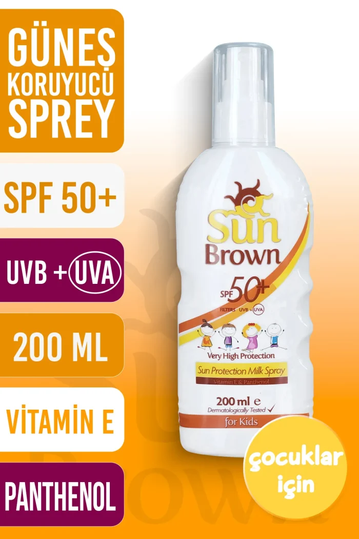 çkss SUN BROWN (Çocuk) Güneş Koruyucu Losyon SPF+50 200 ml - Görsel 1