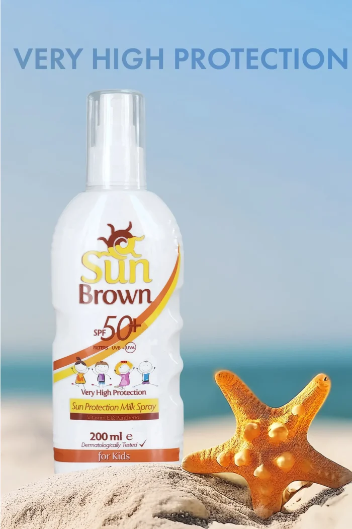 çkss4 SUN BROWN (Çocuk) Güneş Koruyucu Losyon SPF+50 200 ml - Görsel 4