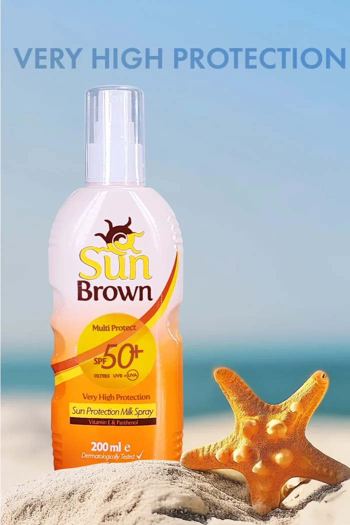 gk7 SUN BROWN Güneş Koruyucu Süt Sprey SPF+50 - Görsel 4