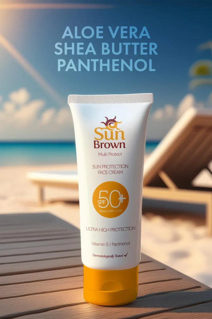 gkyk2 SUN BROWN Güneş Koruyucu SPF+50 Yüz Kremi 75 ml - Görsel 2