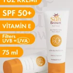 SUN BROWN Güneş Koruyucu SPF+50 Yüz Kremi 75 ml