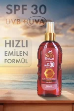 SUN BROWN Bronzlaştırıcı Yağ sprey SPF+30 200 ml - Görsel 4