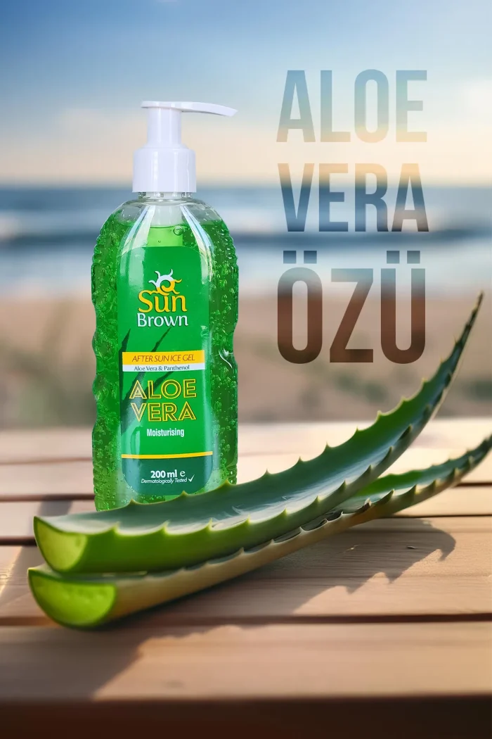 1_org_zoom (1) SUN BROWN Güneş Sonrası Nemlendirici Aleo Vera Jel 200 ml - Görsel 2