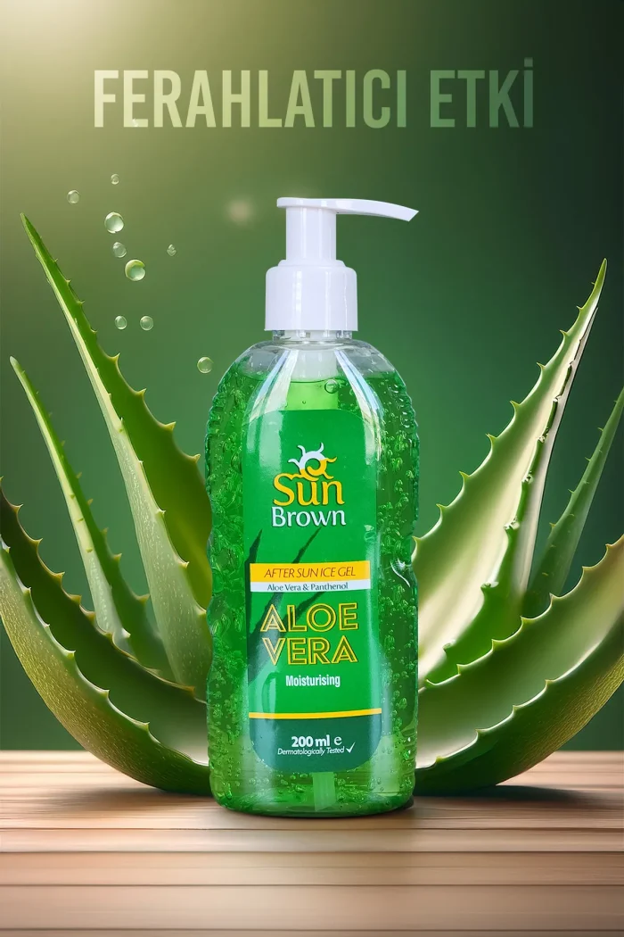 1_org_zoom (2) SUN BROWN Güneş Sonrası Nemlendirici Aleo Vera Jel 200 ml - Görsel 3