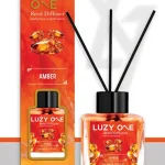 LLUZY ONE Bambu Çubuklu (Amber) Kare Oda ve Ortam Kokusu 110 ml