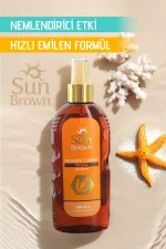 SUN BROWN Bronzlaştırıcı Havuç Yağı Vitamin E Katkılı 200 ml - Görsel 4
