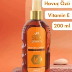 SUN BROWN Bronzlaştırıcı Havuç Yağı Vitamin E Katkılı 200 ml