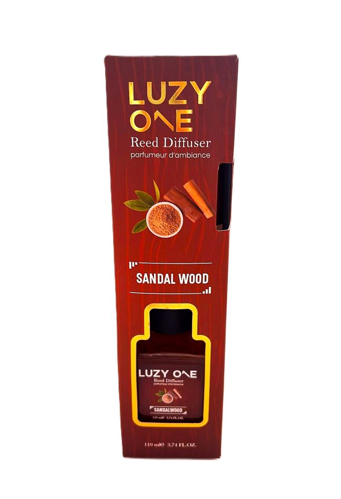 LUZY ONE Bambu Çubuklu (Sandal Wood) Kare Oda Kokusu 110 ml - Görsel 1