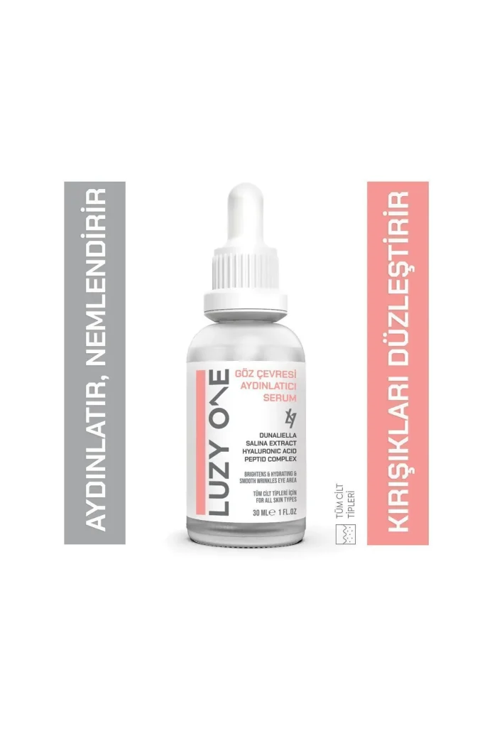 AYDINLATICI SERUM LUZY ONE Göz Çevresi Aydınlatıcı Serum – Morluk Ve Şişlikleri Azaltan Gençleştirici Göz Bakım Serumu 30 ml - Görsel 1