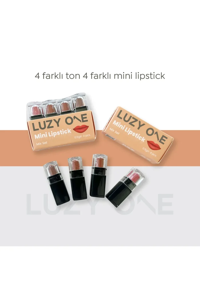 LİPSTİK IŞILTILI2 LUZY ONE Lipstick Set – Parlak Ve Şık Dudaklar Için Renk Seçenekleri - Görsel 2