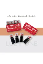 LUZY ONE Lipstick Set – Kompakt Ve Kalıcı Rujlarla Gün Boyu Işıltı - Görsel 3