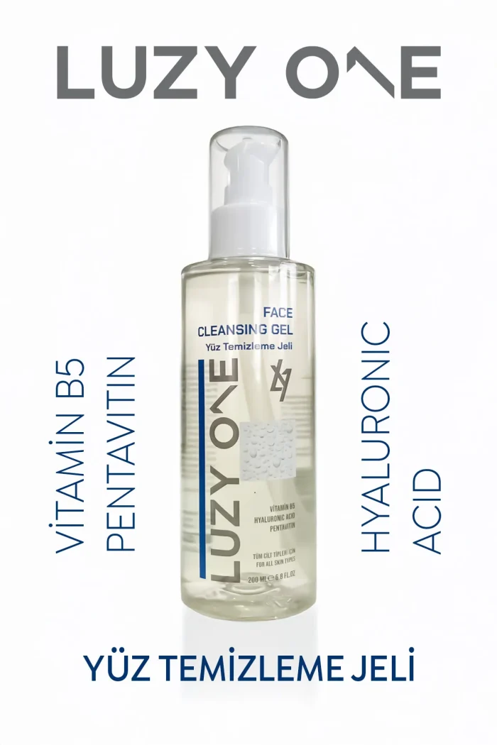 YÜZ TEMİZLEME JELİ LUZY ONE Yüz Temizleme Jeli – Derinlemesine Temizlik ve Nemlendirici Bakım 200 ml - Görsel 1