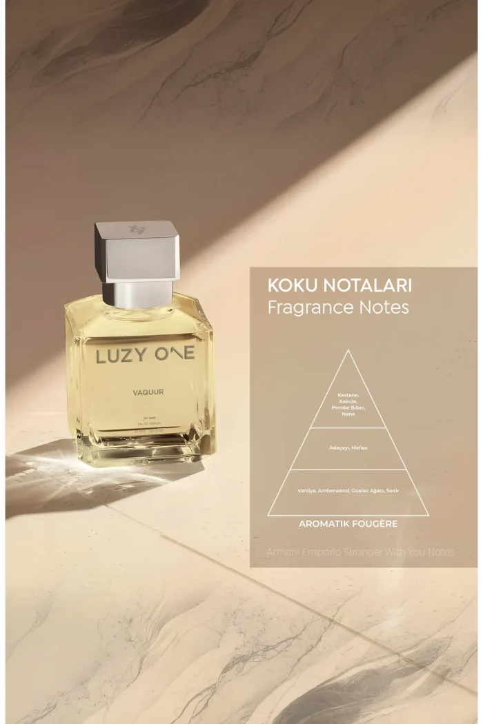 vakuur2 LUZY ONE Vaquur (Aromatik) Erkek Parfümü EDT 50 ml - Görsel 2