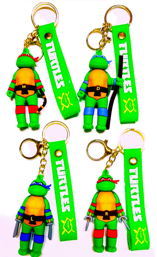 WhatsApp Görsel 2025-06-15 saat 10.59.47_ae7ee764 İTHAL Lüks Büyük Boy Ninja Kaplumbağaları Slikon Maskot Anahtarlık - Görsel 1