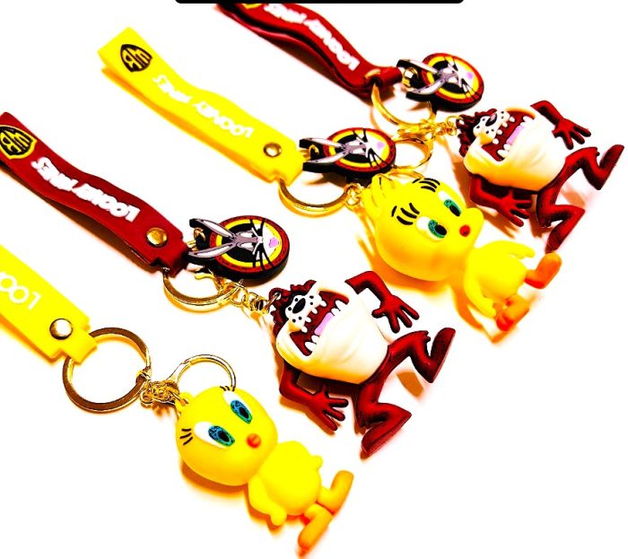 WhatsApp Görsel 2025-06-15 saat 10.59.47_bfc6db38 İTHAL Lüks Büyük Boy Tazmanya Tweety Slikon Maskot Anahtarlık - Görsel 1