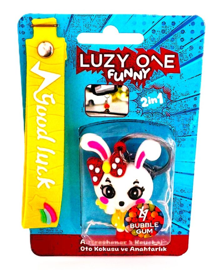 18 LUZY ONE İthal Silikon Maskot Oto Kokusu ve Anahtarlık Çeşitleri İkisi Bir Arada (2 in 1) - Görsel 6