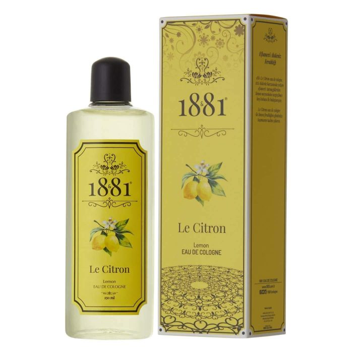 1881-1881-le-citron-eau-de-cologne-250-2-6be2 (1) 1881 Cam Le Citron (Limon) Kolonyası 80  derece Cam Şişe 250 ml - Görsel 1