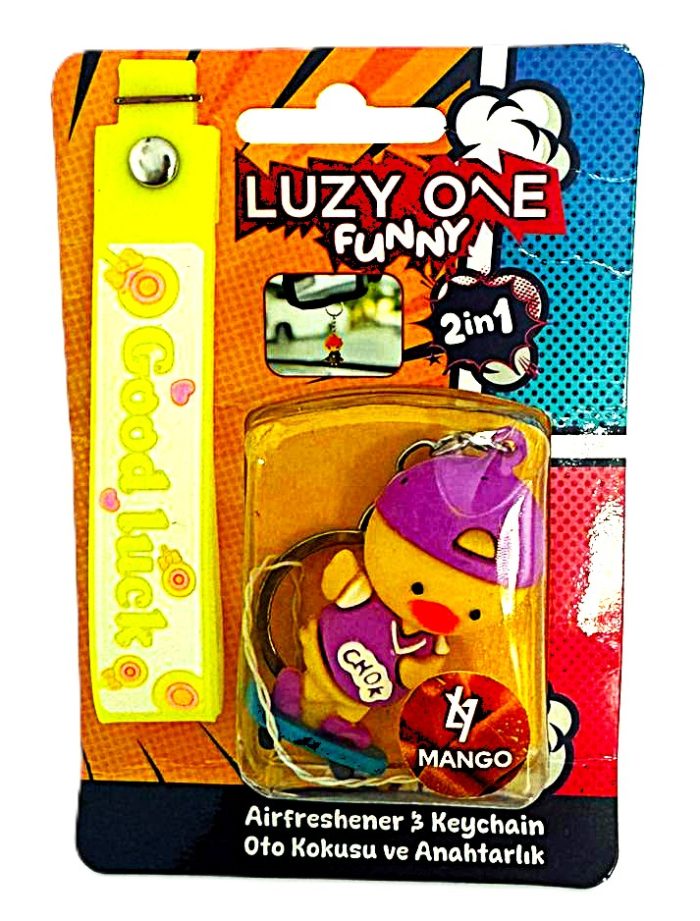 21 LUZY ONE İthal Silikon Maskot Oto Kokusu ve Anahtarlık Çeşitleri İkisi Bir Arada (2 in 1) - Görsel 9