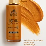 SUN BROWN Parıltılı Işıltılı Saç Ve Vücut Yağı Shimmer Dry Oil Mucize Parıltı 100 ml