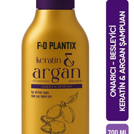 F&D PLANTİX Argan Keratin Onarıcı ve Besleyici Şampuan Repairing & Nourishing Shampoo 700ml