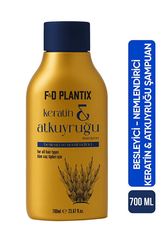 at kuyruğu F&D PLANTİX Atkuyruğu Keratin Besleyici ve Nemlendirici Şampuan Nourishing & Moisturizing 700ml - Görsel 1