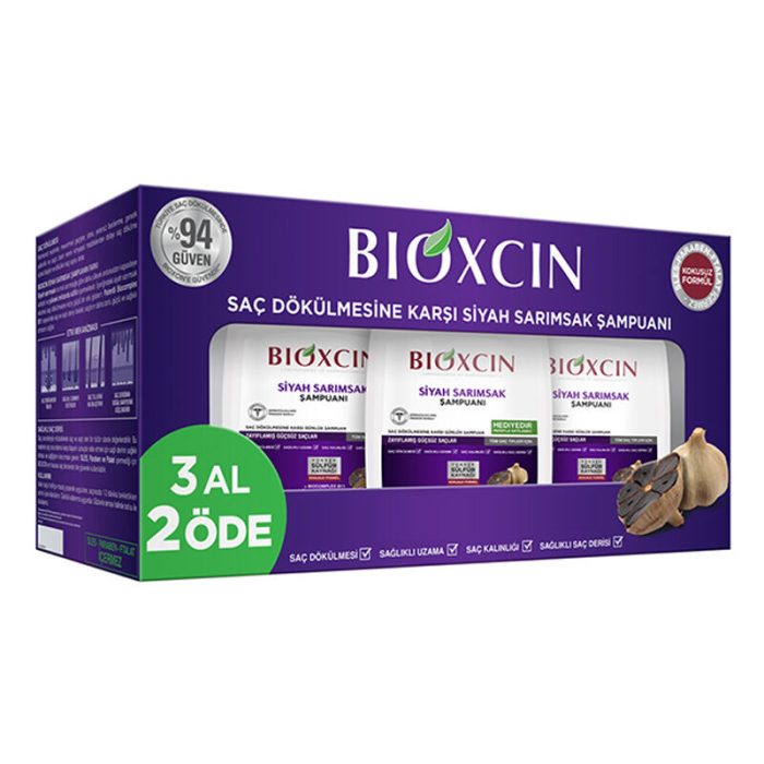 bioxcin-sac-dokulmesine-karsi-siyah-sarimsak-sampuani-300-ml-3-al-2-ode-bioxcin-154649-61-B BIOXCIN Saç Dökülmesine Karşı Siyah Sarımsak Şampuanı 300 ml | 3 al 2 öde - Görsel 1