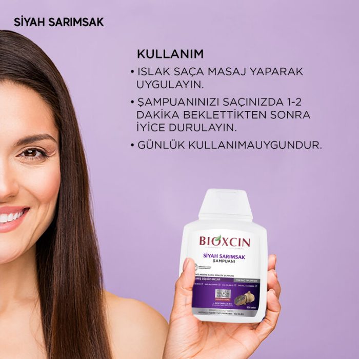 bioxcin-sac-dokulmesine-karsi-siyah-sarimsak-sampuani-300-ml-3-al-2-ode-bioxcin-190746-61-B BIOXCIN Saç Dökülmesine Karşı Siyah Sarımsak Şampuanı 300 ml | 3 al 2 öde - Görsel 7