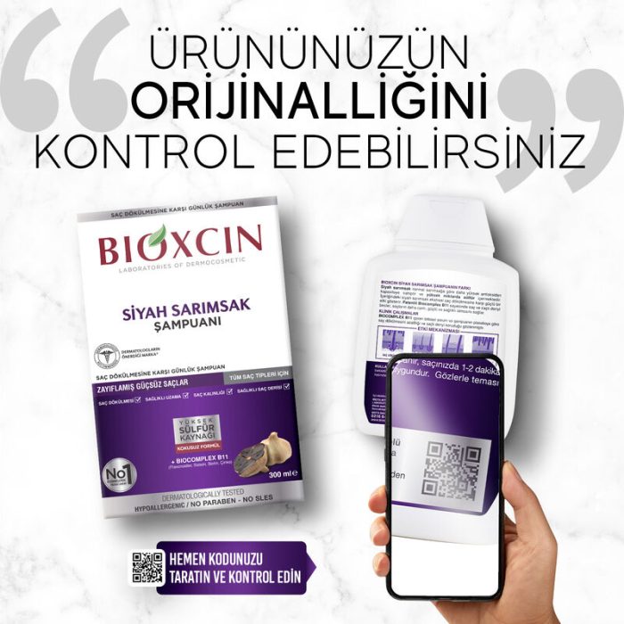 bioxcin-sac-dokulmesine-karsi-siyah-sarimsak-sampuani-300-ml-3-al-2-ode-bioxcin-190747-61-B BIOXCIN Saç Dökülmesine Karşı Siyah Sarımsak Şampuanı 300 ml | 3 al 2 öde - Görsel 2