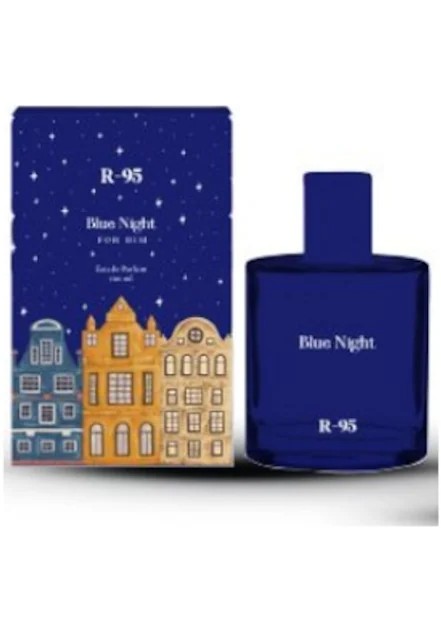 blue nıght REBUL R-95 Blue Night EDP Erkek Parfüm 100 ml - Görsel 1